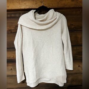 LOFT // Cream Cowl Neck Sweater // Size SP